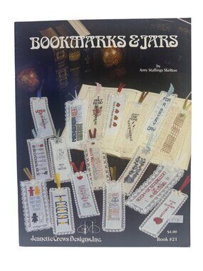 Bookmarks & Jars Jeanette Crews Designs 1982 Amy Stallings Skelton Cross Stitch